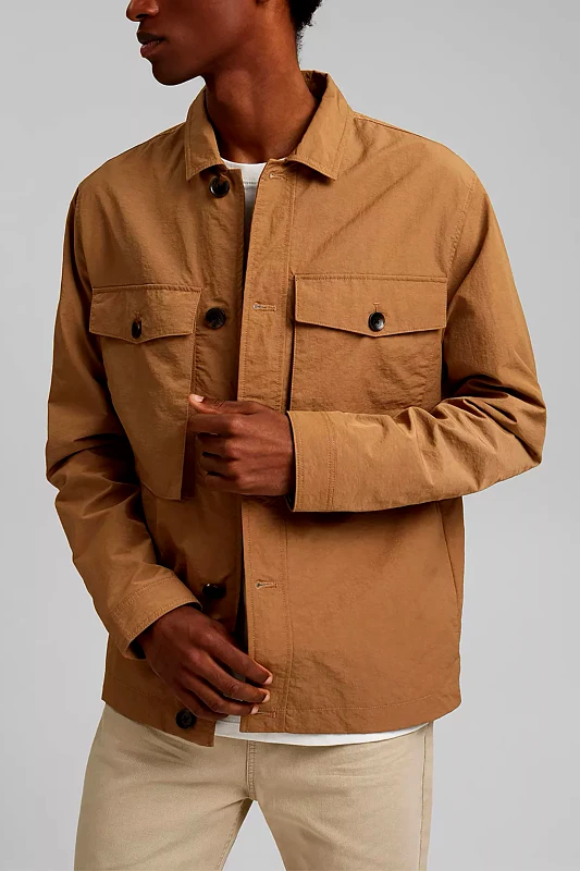 ESPRIT Esprit ανδρικό jacket με flap τσέπες - 041EE2G302 Ταμπά