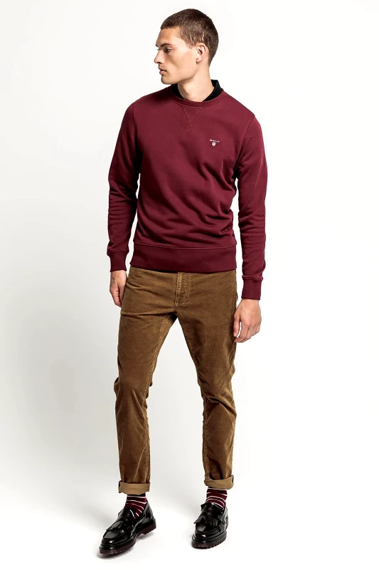 GANT Gant ανδρικό κοτλέ παντελόνι Slim Fit Cord 34L - 1000188 Λαδί