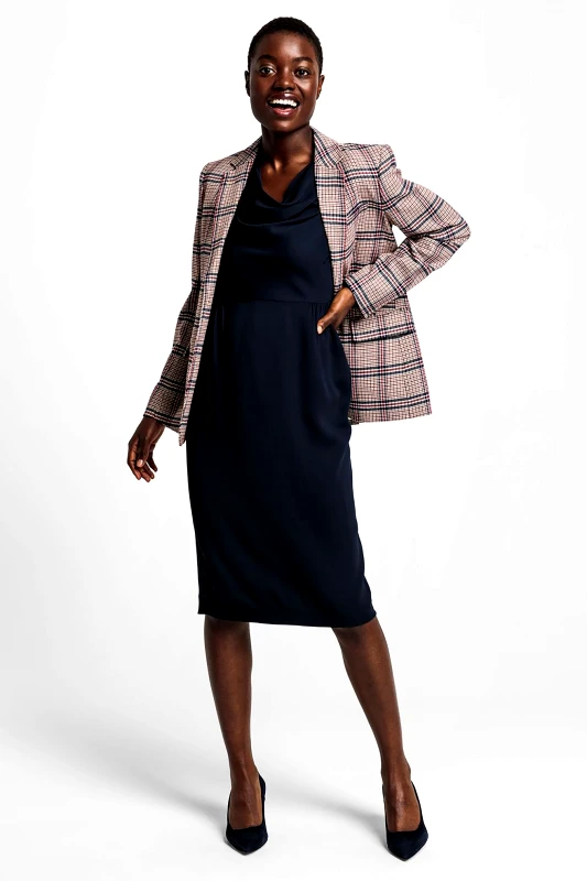 GANT Gant γυναικείο σακάκι καρό "Stretch Wool Blazer" - 4770061 Μπεζ