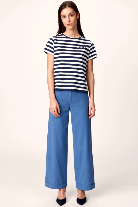 GANT Gant γυναικείο παντελόνι Oversized Chino - 4158001 Μπλε