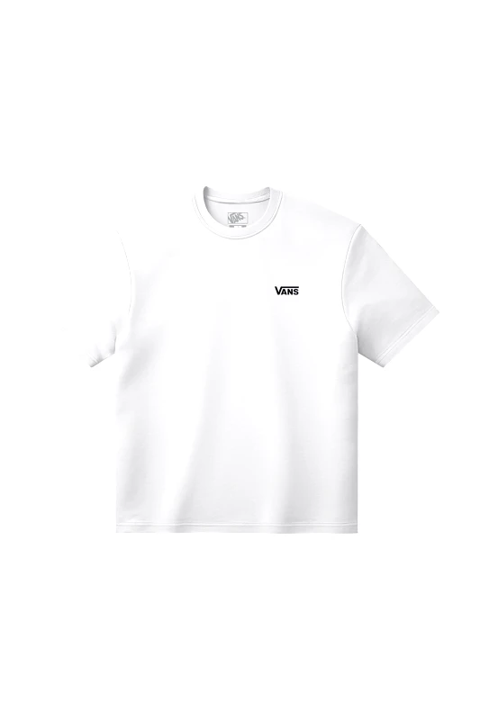 VANS Vans ανδρικό T-shirt Regular Fit "Left Chest SS" - VN000R9XWHT1 Λευκό