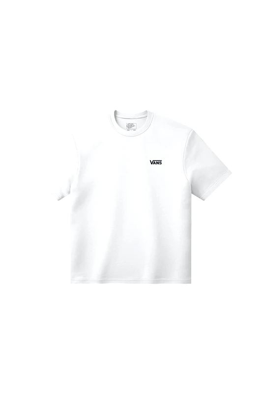 VANS Vans ανδρικό T-shirt Regular Fit "Left Chest SS" - VN000R9XWHT1 Λευκό
