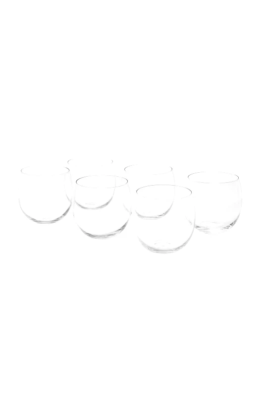 COINCASA Coincasa σετ από 6 γυάλινα Bubbly ποτήρια νερού 8,5 x 8 cm - 006726746 Διάφανο