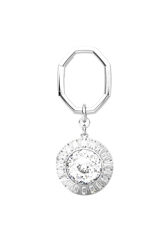 SWAROVSKI Swarovski γυναικείο μπρελόκ στρογγυλή κοπή, άσπρο, επιμετάλλωση ροδίου - 5669119