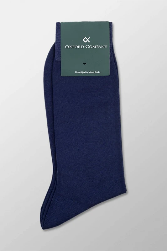 OXFORD COMPANY Oxford Company ανδρικές μακριές κάλτσες μονόχρωμες - SC36-1100.88 Μπλε Ραφ