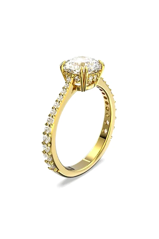 SWAROVSKI Swarovski γυναικείο δαχτυλίδι κοκτέιλ στρογγυλή κοπή, pavé, λευκό, επιμετάλλωση ροδίου "Stilla" (50) - 5642619