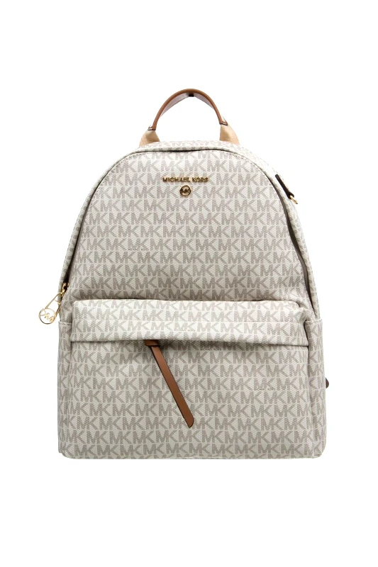 MICHAEL KORS Michael Kors γυναικείο backpack με αλυσίδα "Slater" - 30T0G04B6B Εκρού