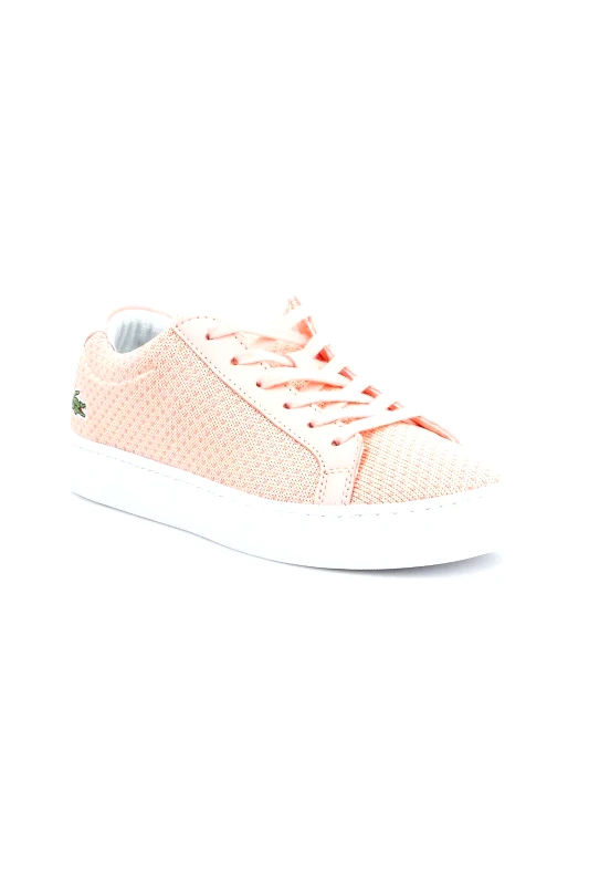 LACOSTE Lacoste γυναικεία sneakers μονόχρωμα με κεντημένη λεπτομέρεια πίσω "L.12.12" - 35CAW0012PO9 Πορτοκαλί