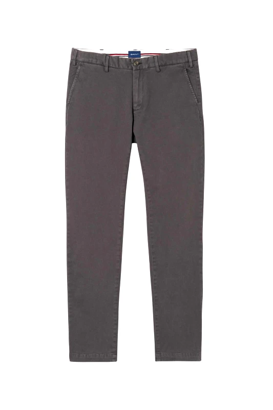 GANT Gant ανδρικό chino παντελόνι Slim Fit (36L) - 1503956 Ανθρακί