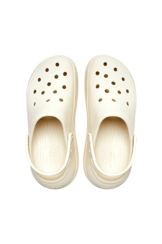 CROCS Crocs unisex clogs μονόχρωμα με διάτρητο σχέδιο "Crush" - E61061 Κρέμ