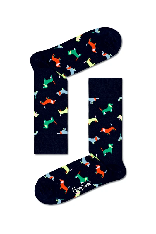 HAPPY SOCKS Happy Socks unisex κάλτσες "Puppy Love" - PUL01-6500 Μαύρο