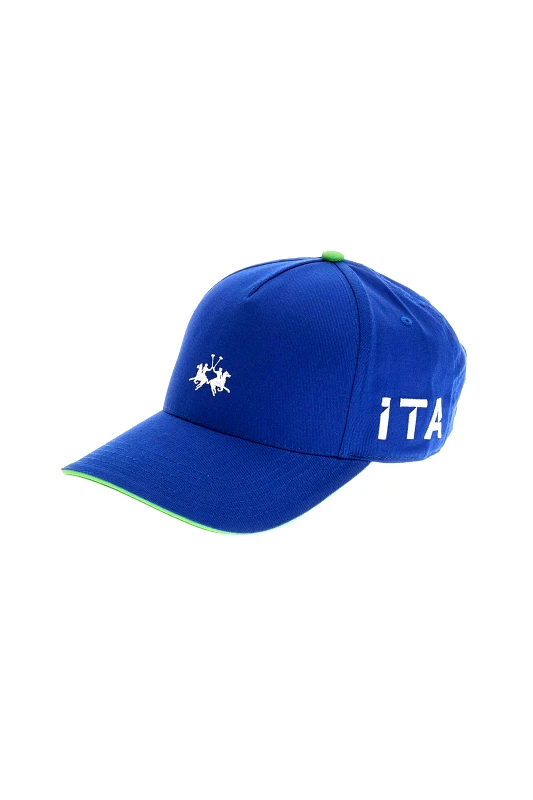 LA MARTINA La Martina unisex καπέλο baseball μονόχρωμο με contrast λεπτομέρειες "Yao" - YUH301-TW515 Μπλε