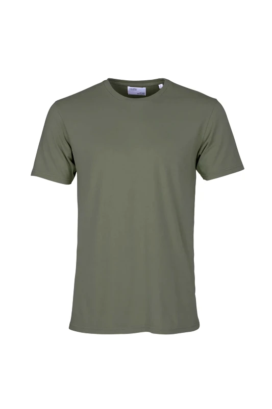 COLORFUL STANDARD Colorful Standard ανδρικό T-shirt μονόχρωμο Relaxed Fit - CS1001 Λαδί