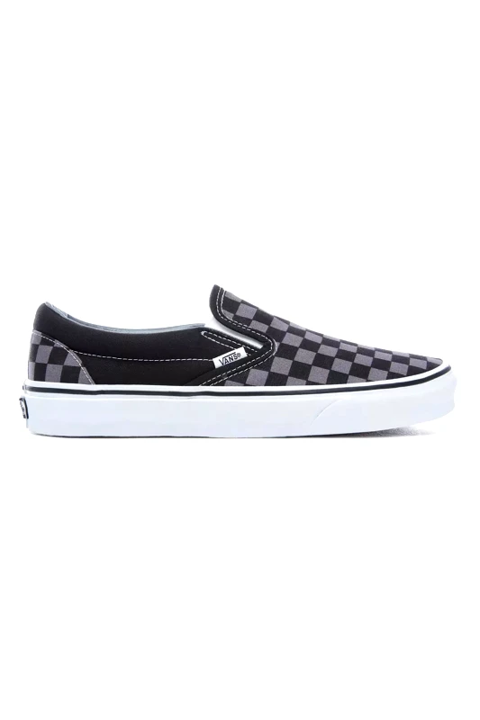 VANS Vans unisex υφασμάτινα παπούτσια με καρό σχέδιο "Classic Slip-On" - VN000EYEBPJ1-** Μαύρο