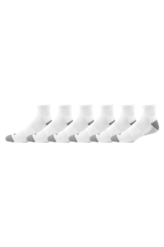 COLUMBIA Columbia σετ ανδρικές κοντές κάλτσες "Fashion Quarter With Pique Footbed" (6 ζευγάρια) - C1182BlackL Λευκό