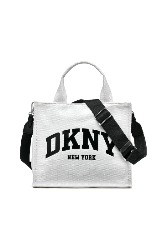 DKNY DKNY γυναικεία τσάντα χειρός με λογότυπο "Handlee" - R41AOR57 Υπόλευκο