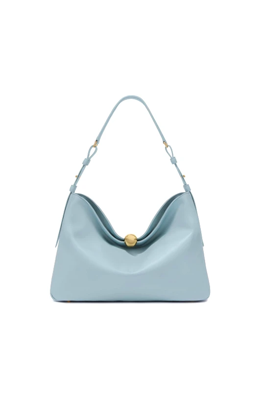 FURLA Furla γυναικεία δερμάτινη τσάντα ώμου "Sfera Soft L" - WB01365-BX3168 Γαλάζιο