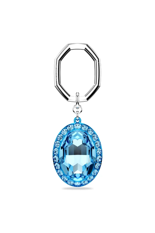 SWAROVSKI Swarovski μπρελόκ κοπή οβάλ, μπλε, φινίρισμα από διάφορα μέταλλα - 5666644