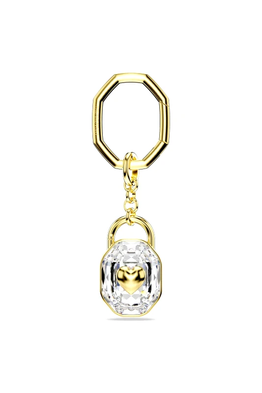 SWAROVSKI Swarovski γυναικείο μπρελόκ κοπή οβάλ, άσπρο, επιμετάλλωση σε χρυσαφί τόνο "Symbolica" - 5733765