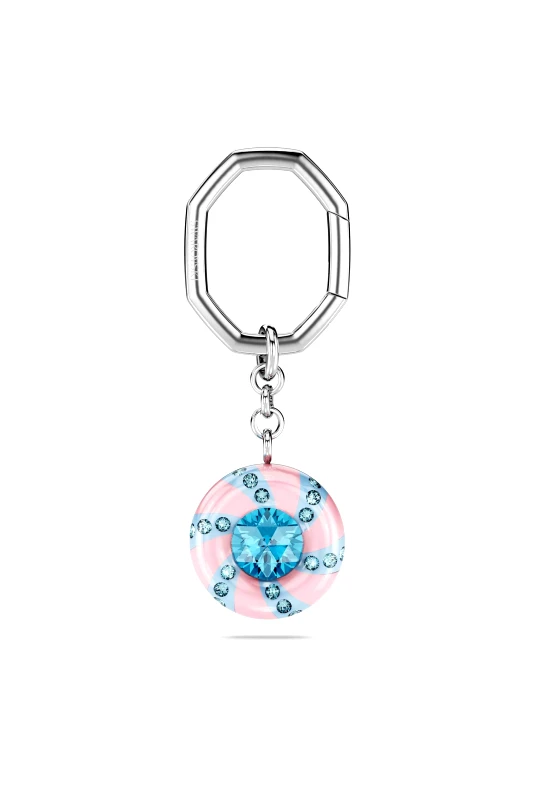 SWAROVSKI Swarovski γυναικείο μπρελόκ στρογγυλή κοπή, πολύχρωμο, επιμετάλλωση ροδίου "Dulcis" - 5713885