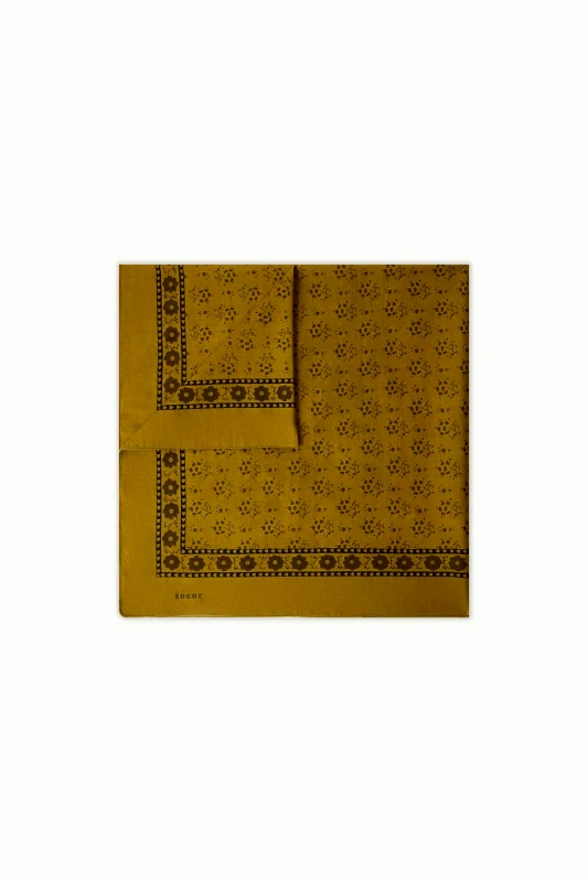 SOEUR Soeur γυναικείο φουλάρι με all-over print "Classiq" - ECH1505FOULARDC Μουσταρδί