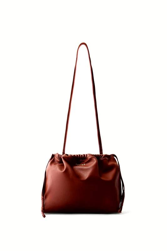 SOEUR Soeur γυναικείο δερμάτινο mini bag "Suzette" - SEM1433SUZETTE Καφέ