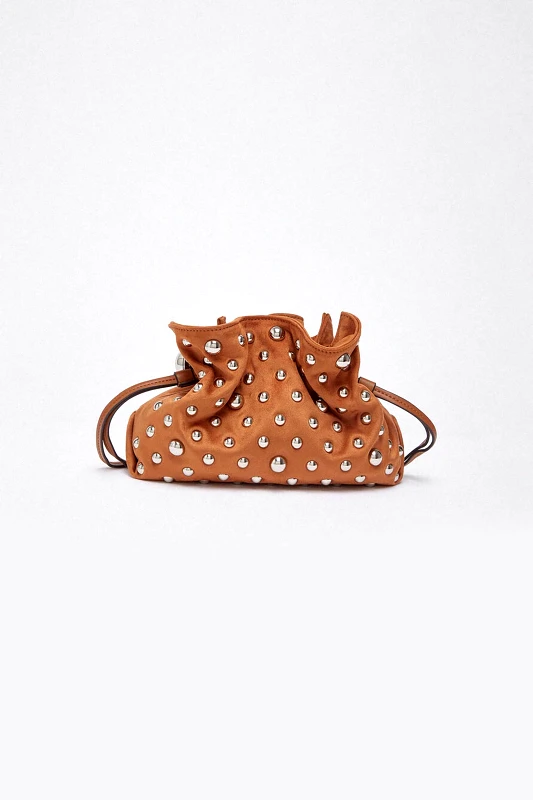 LIU JO Liu Jo γυναικείo mini bag πουγκί με τρούκς "Riccy Small" - AA6099T426A Κεραμιδί