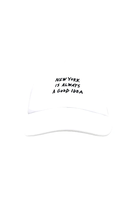 DKNY DKNY γυναικείο καπέλο jockey με lettering - D5WH1609 Υπόλευκο