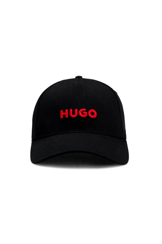 HUGO Hugo Boss ανδρικό καπέλο με κεντημένο λογότυπο "Jude" - 50533410 Μαύρο - Κόκκινο