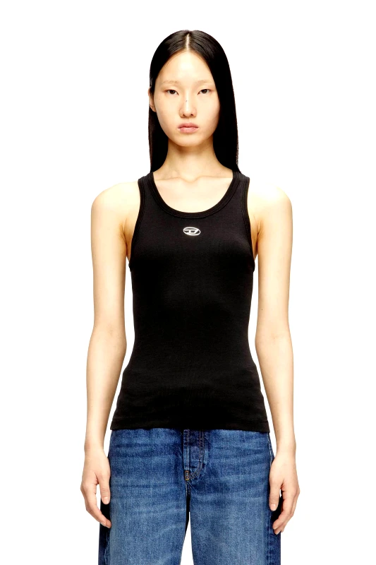 DIESEL Diesel γυναικείο αμάνικο τοπ Slim Fit "T-Αnki-Οd" - S26A199080JMBA Μαύρο