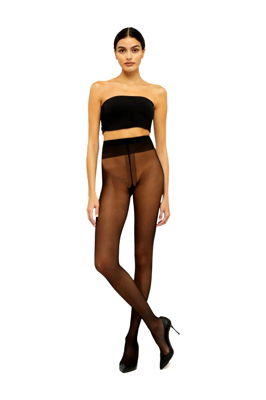 WOLFORD Wolford γυναικείο καλσόν μονόχρωμο - 18382 Μαύρο