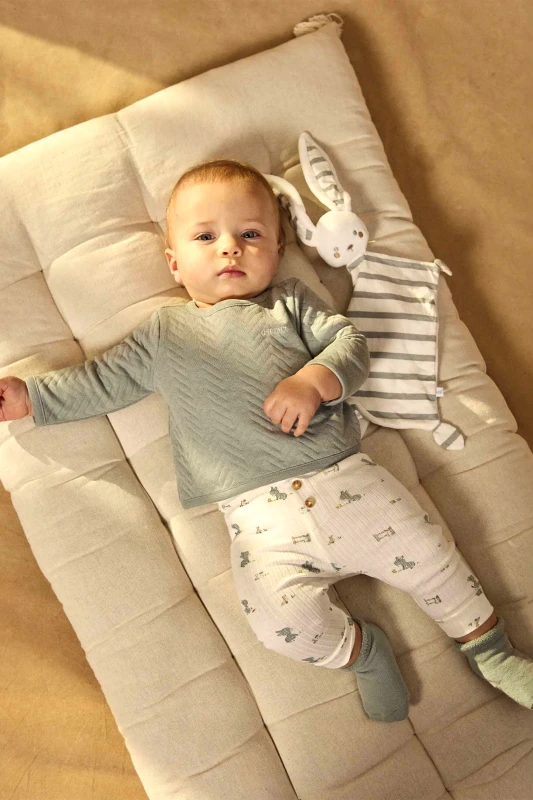 DPAM DPAM βρεφικό σετ για αγόρια "Baby Donkey" (3 τεμάχια) - 372695 Πράσινο