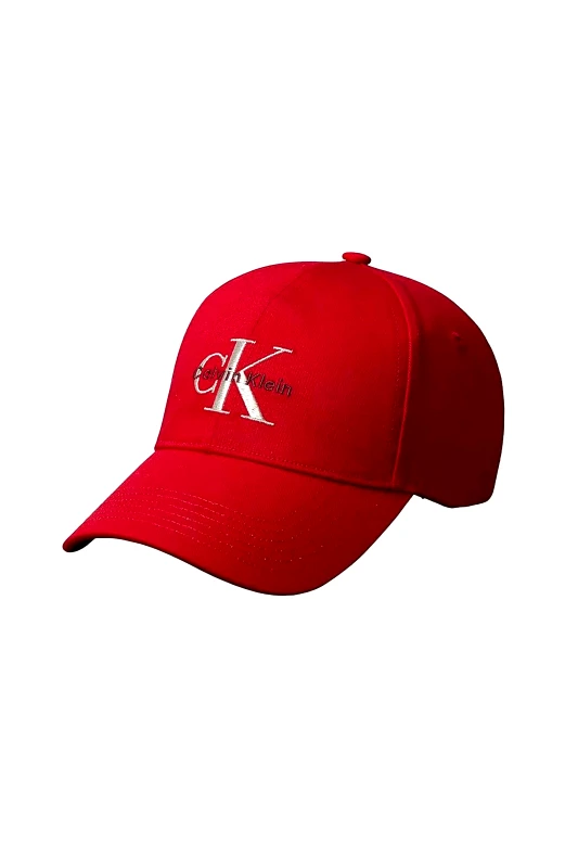 CALVIN KLEIN JEANS Calvin Klein Jeans γυναικείο καπέλο jockey με λογότυπο - LV04K5026G Κόκκινο