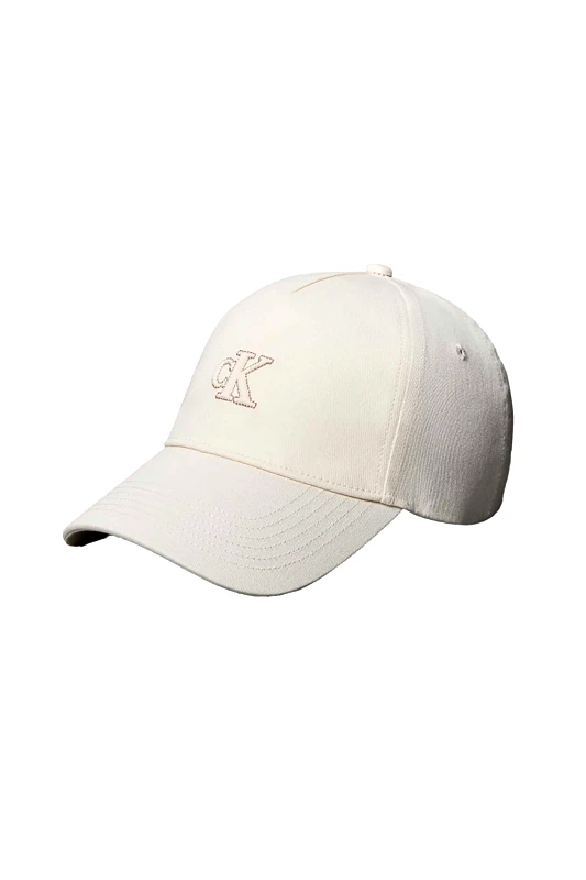 CALVIN KLEIN JEANS Calvin Klein Jeans γυναικείο καπέλο jockey με λογότυπο - LV04F5044G Λευκό