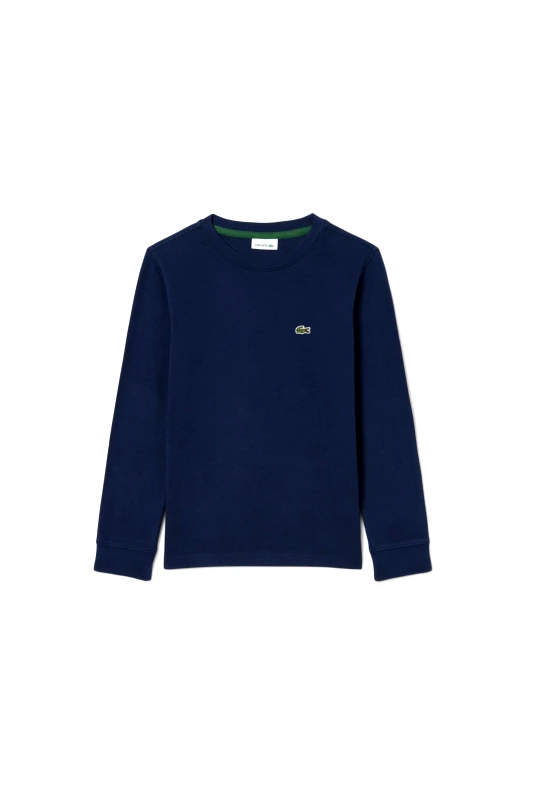 LACOSTE Lacoste παιδική μακρυμάνικη μπλούζα με κεντημένο λογότυπο Classic Fit - TJ0804 Μπλε Σκούρο