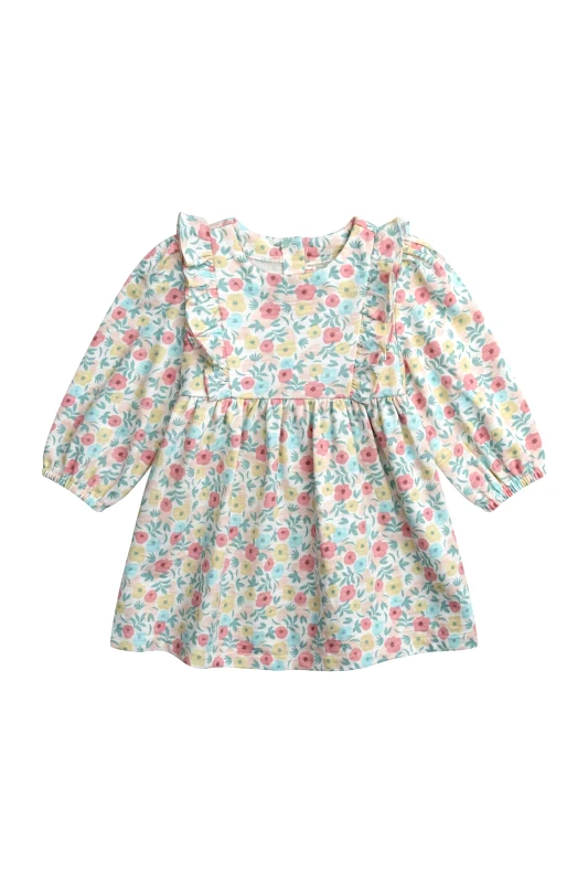 DPAM DPAM βρεφικό φόρεμα για κορίτσια "Spring Floral" - 370420 Πολύχρωμο