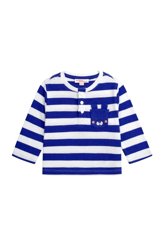 DPAM DPAM βρεφική μπλούζα για αγόρια "Electric Cute" - 371279 Μπλε