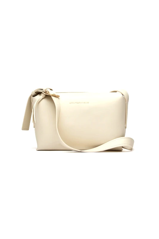 ADOLFO DOMINGUEZ Adolfo Domínguez γυναικεία τσάντα crossbody μονόχρωμη "Mica" - 212051040 Εκρού