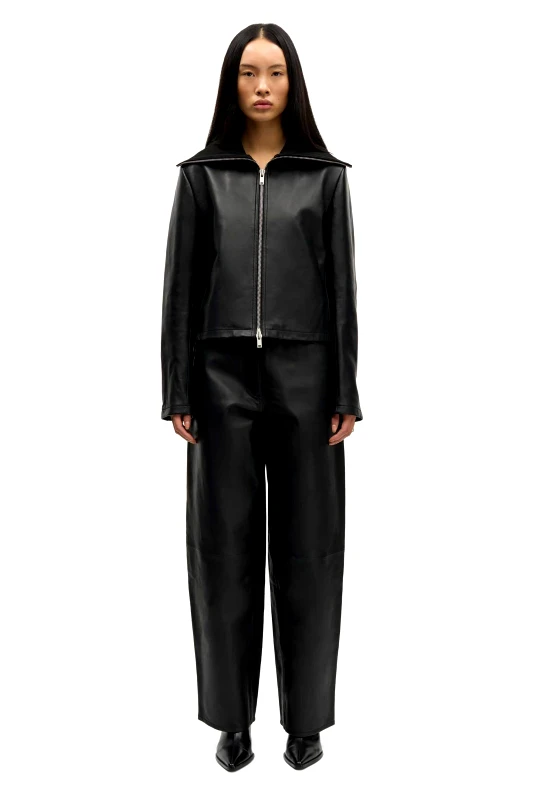 SAMSØE SAMSØE Samsøe Samsøe γυναικείo δερμάτινο jacket "Sashira" - F25400033 Μαύρο
