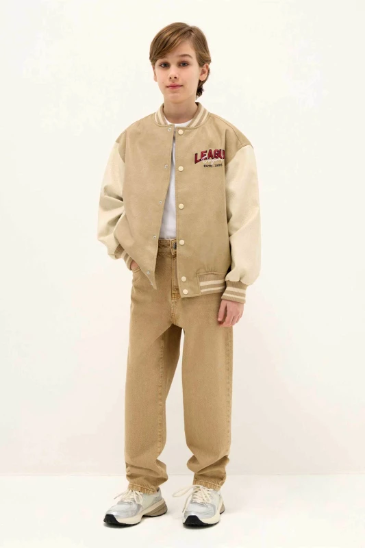 OVS KIDS OVS παιδικό τζιν παντελόνι Relaxed Fit - 002552320 Μπεζ