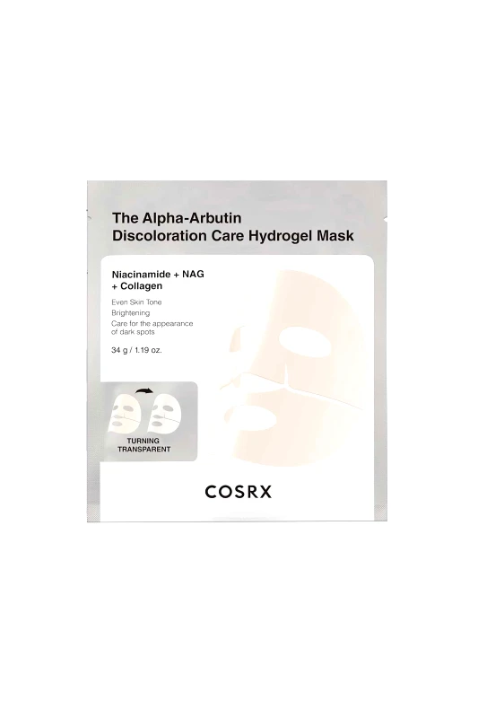 COSRX Cosrx Arbutin Discoloration Hydrogel Mask - Μάσκα Λάμψης & Διόρθωσης Δυσχρωμιών 34 gr - 8809598457256