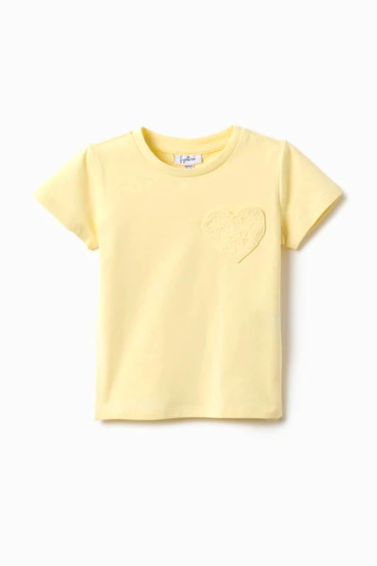 OVS KIDS OVS βρεφικό T-shirt με print καρδιά Regular Fit - 002617169 Κίτρινο