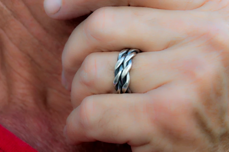 SILVERstro Braided ασημένιο δαχτυλίδι