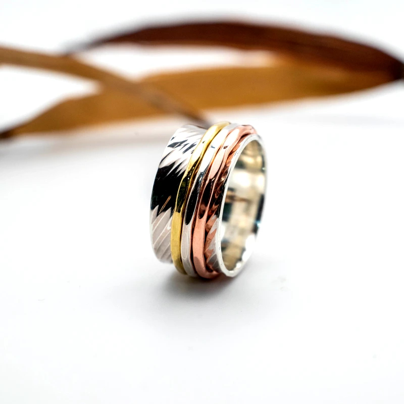 SILVERstro Κοσμήματα Spinner δαχτυλίδι από ασήμι 925