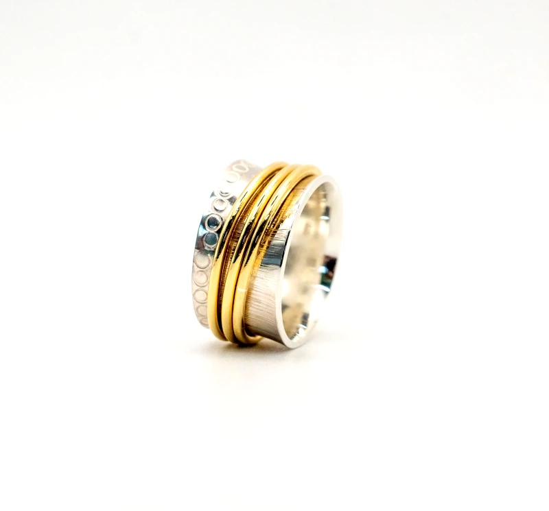 SILVERstro Δαχτυλίδι spinner με Ορείχαλκο