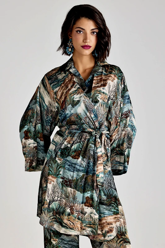 Tensione In Kimono με print 100% viscose