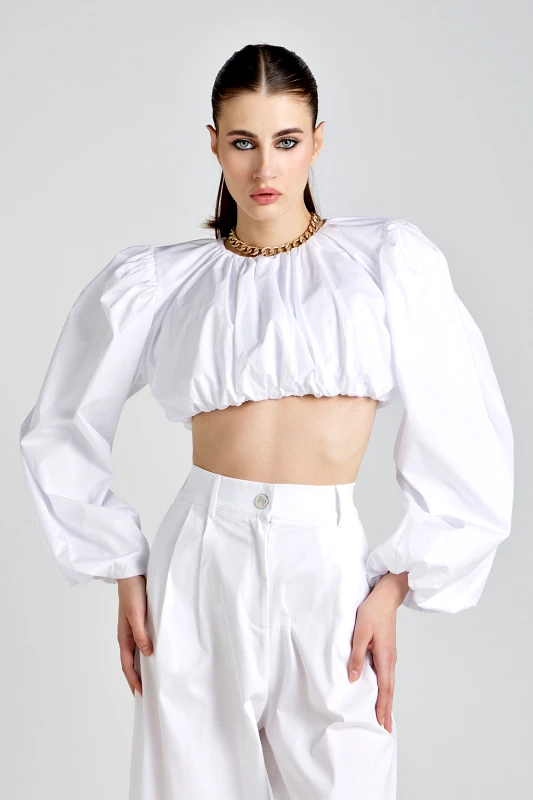 Milkwhite Milkwhite cropped top