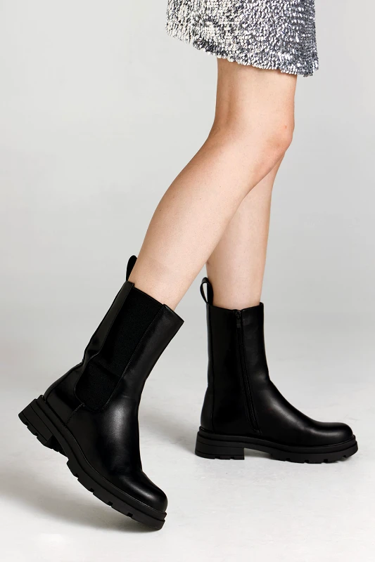 Bettina Shoes Μποτάκι με πλαϊνό λάστιχο