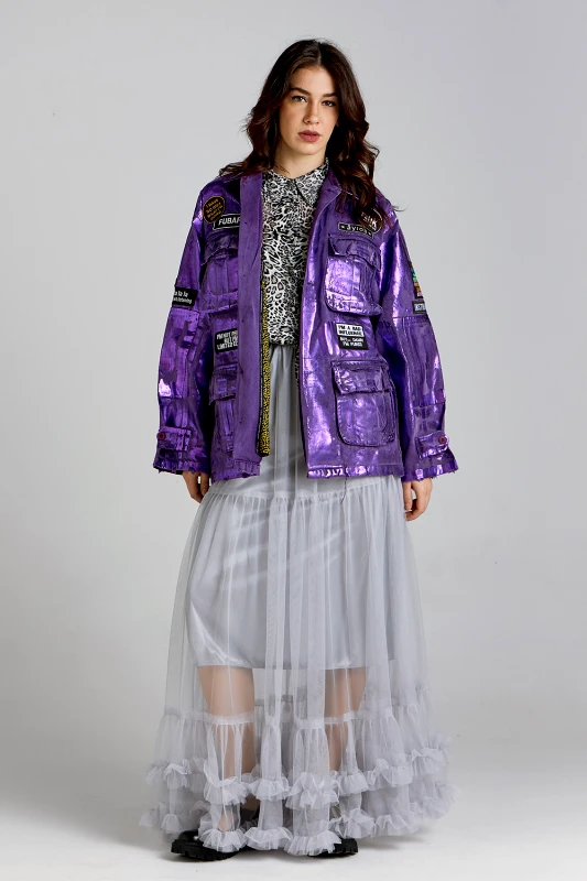 Ayios Ayios jacket foil violeti