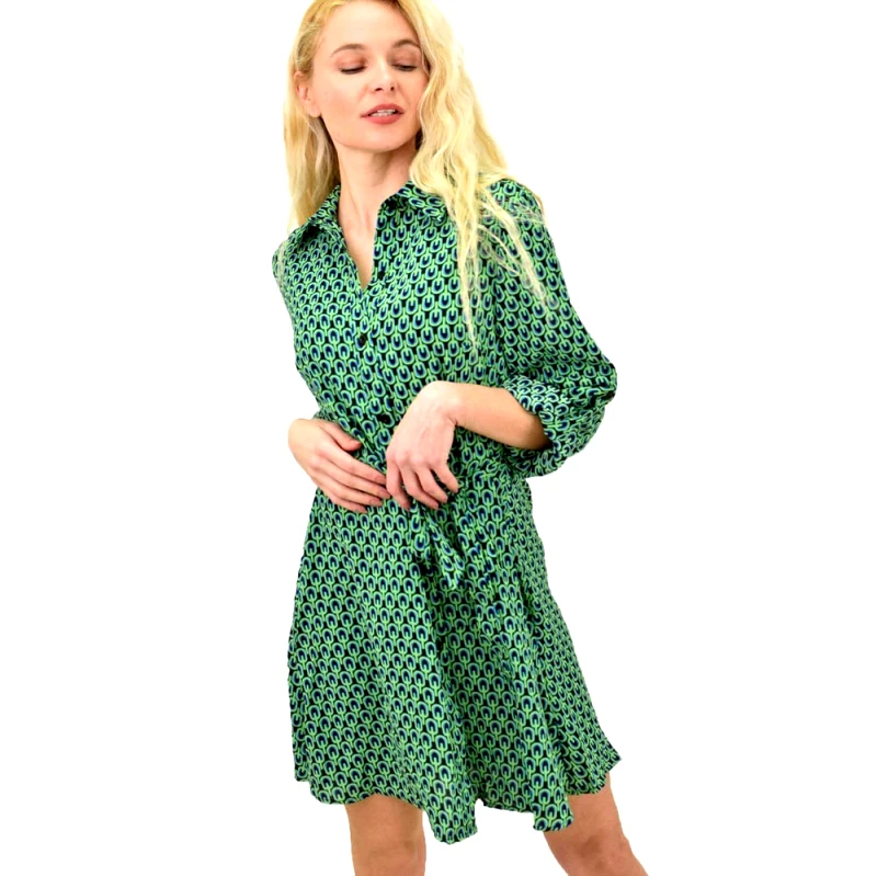 Potre OR Γυναικείο midi φόρεμα Πράσινο 13863